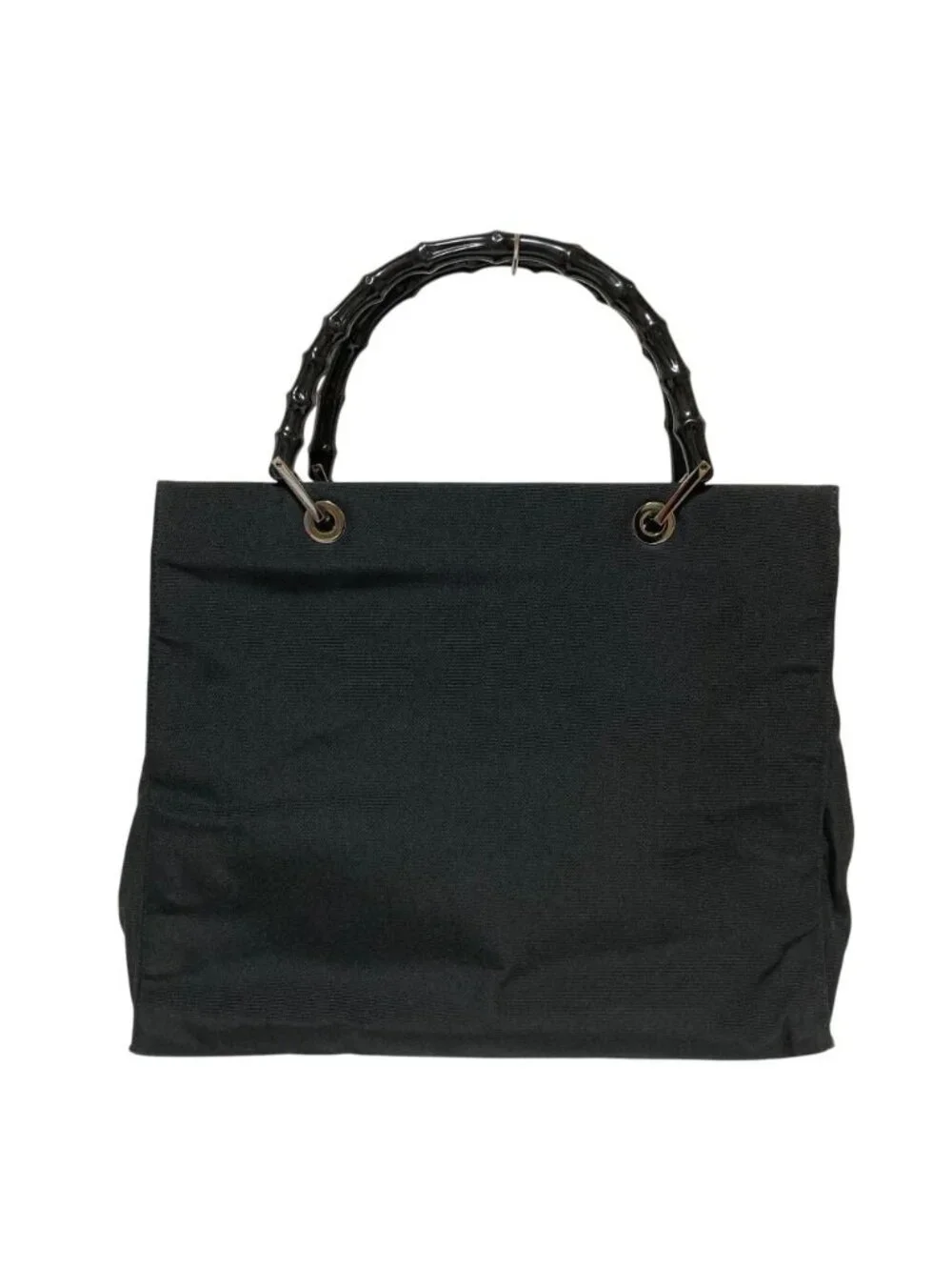 Gucci Bamboo Handle Nylon Bag 002 Black - Picture 3 of 14